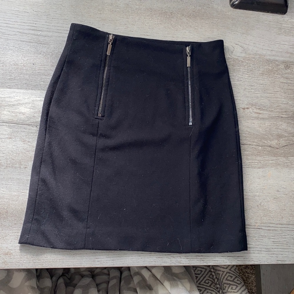 BCBG Black Skirt with Zippers
